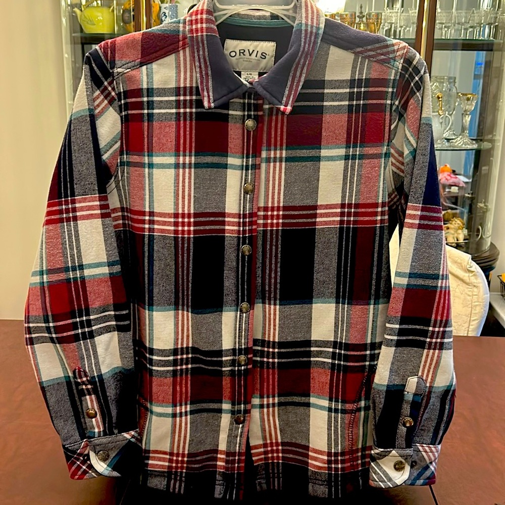 Orvis Plaid Fleece Jacket